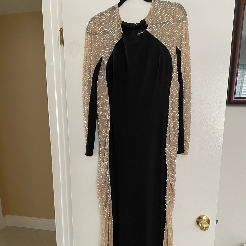 Xscape beaded illusion gown